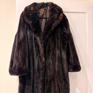 Yves Saint Laurent vintage mink fur coat